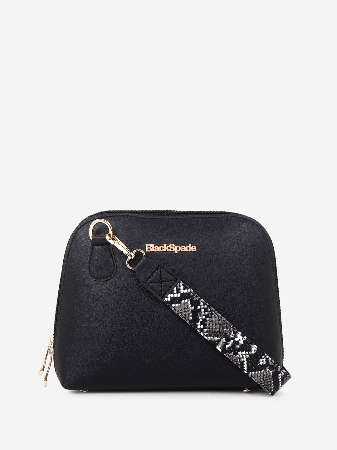 

Black Spade PU Structured Sling Bag