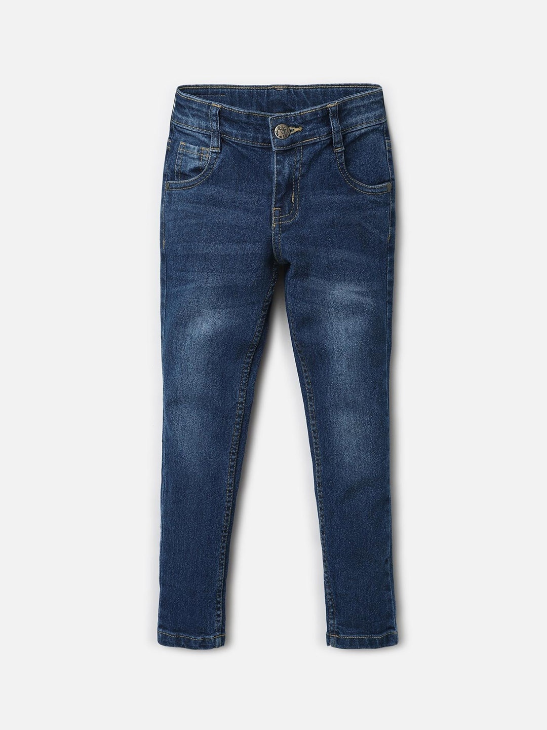

UrbanMark Girls Mid Rise Clean Look Light Fade Stretchable Jeans, Blue
