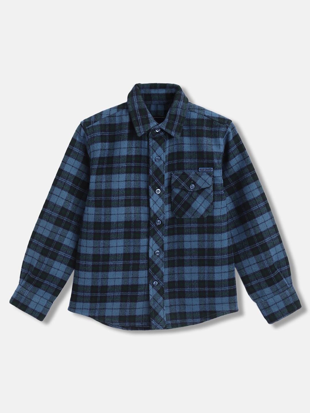 

Blue Giraffe Boys Tartan Checked Casual Shirt