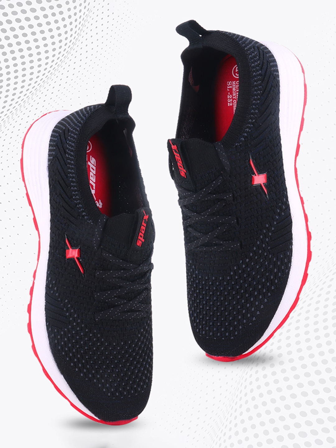 

Sparx Women Mesh Running Shoes, Black