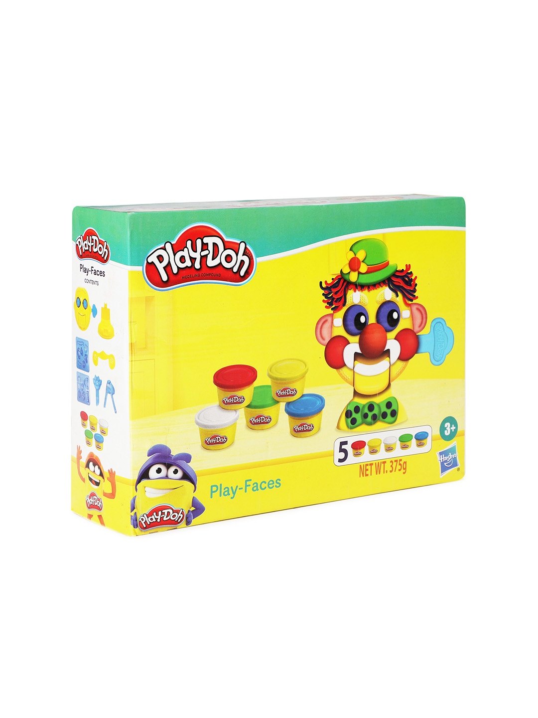 

Playdoh Kids Play Faces Toy With Clay & Dough Non-Toxic Art & Craft, Yellow