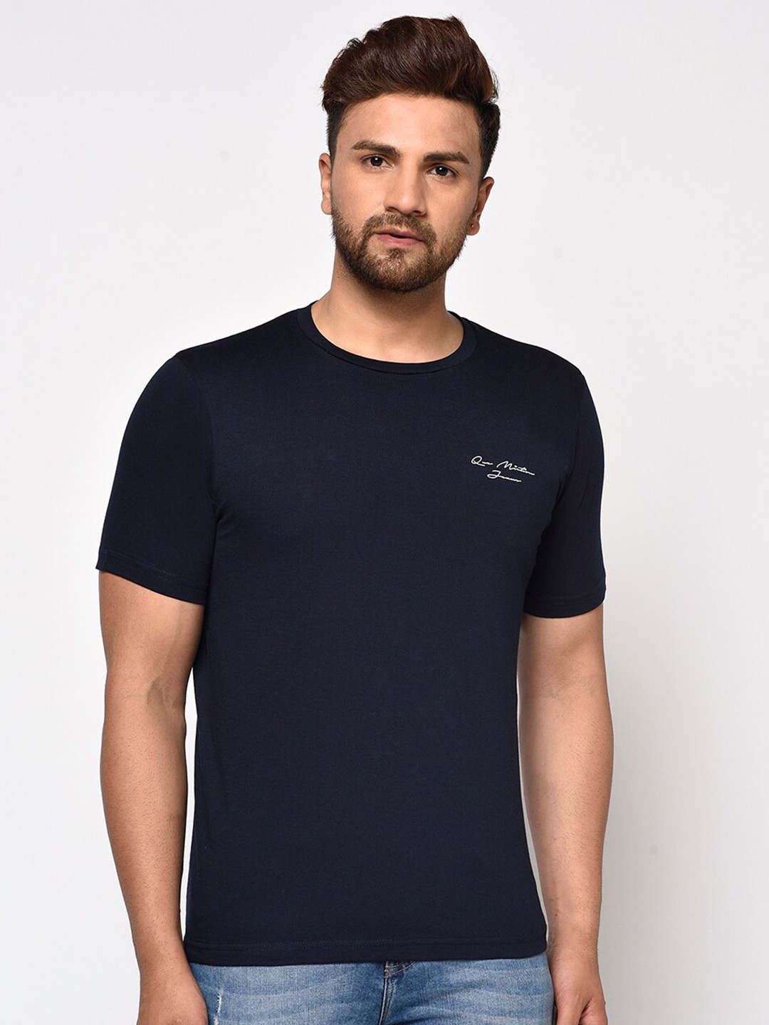 

IMA Men Navy Blue Pockets T-shirt