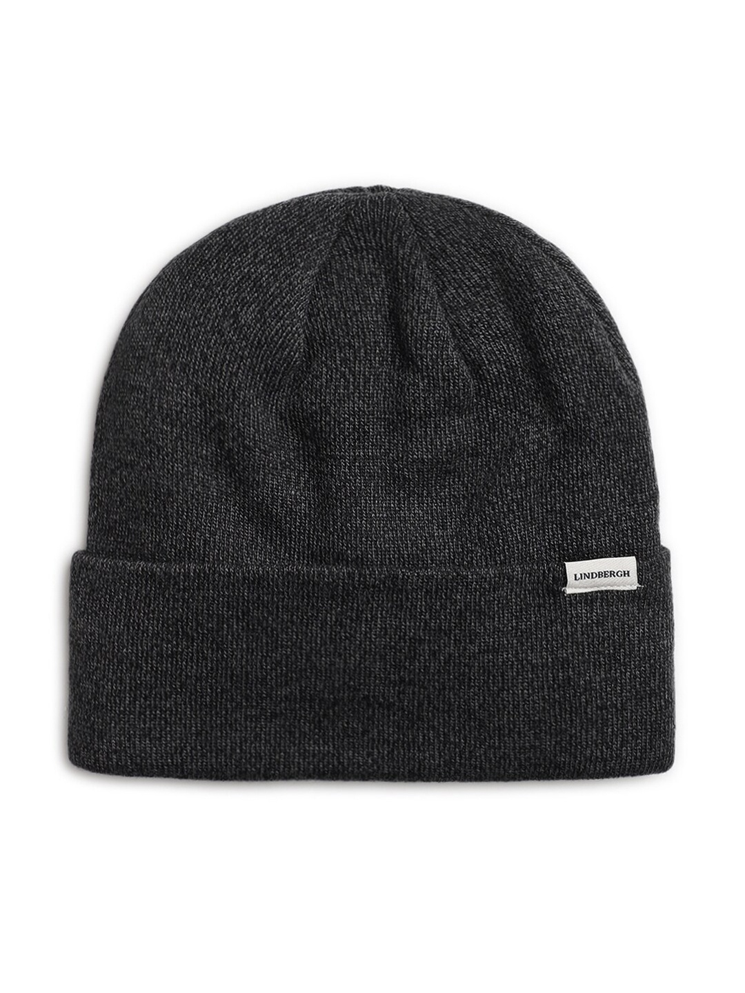 

LINDBERGH Men Solid Acrylic Beanie, Black