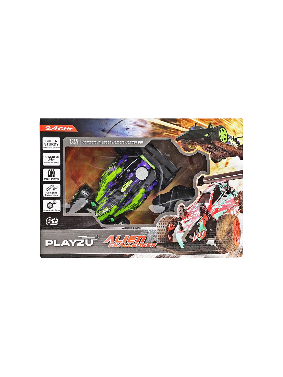 

Playzu Kids Buggy Alien Remote Control Car, Green