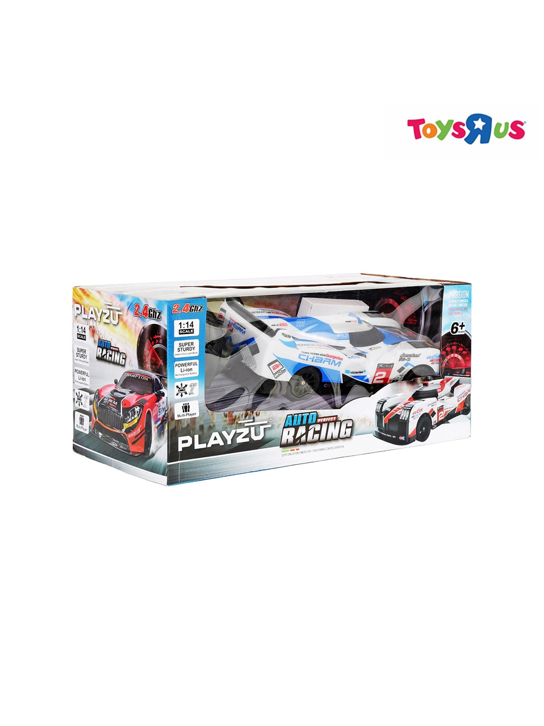 

Playzu Kids Auto Racing Remote Control Car, White