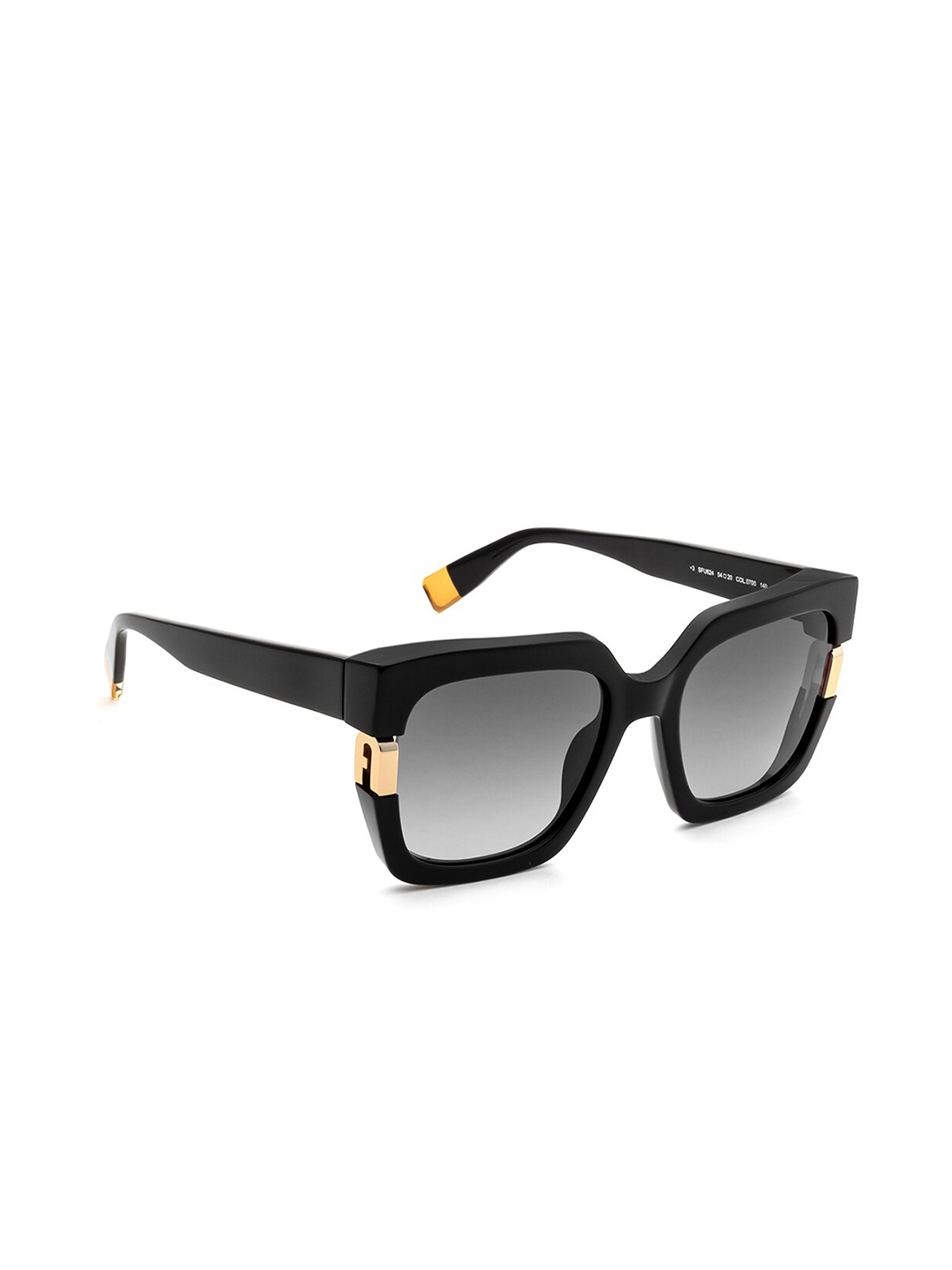 

Furla Unisex Square Sunglasses with UV Protected Lens SFU62454700SG, Black