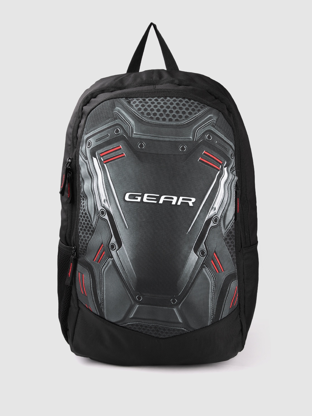 

Gear Unisex Graphic & Brand Logo Print Backpack, Black
