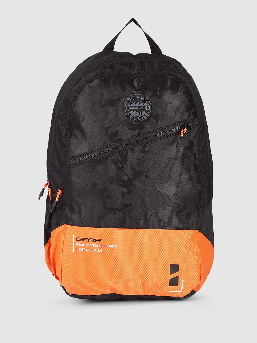 

Gear Unisex Bounce 2 Colourblocked Backpack, Black