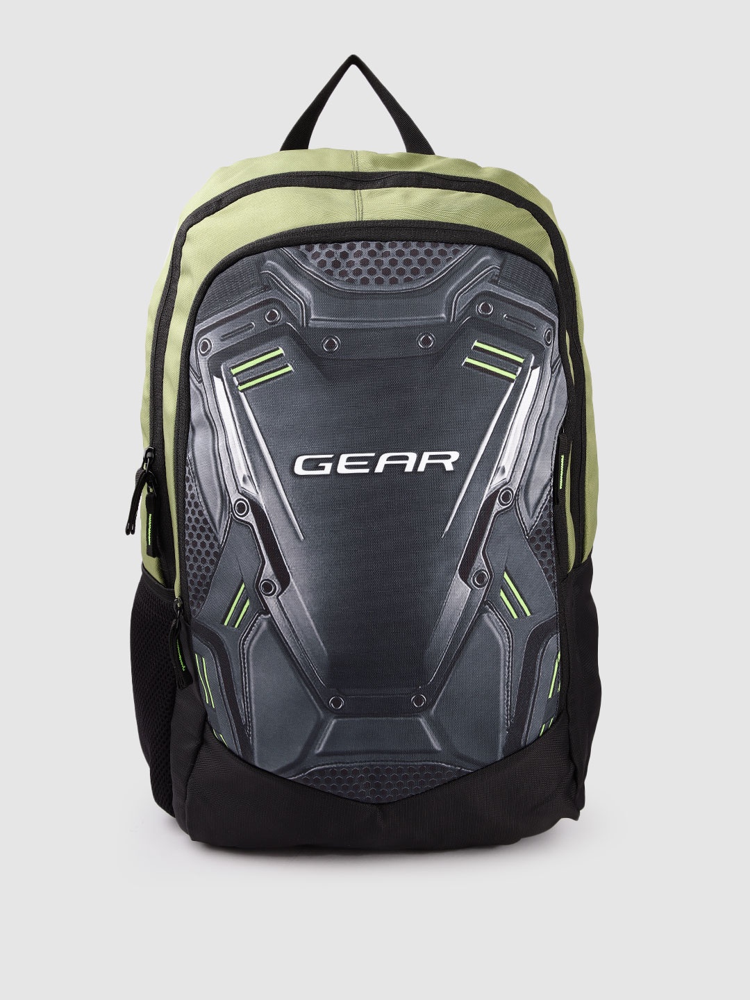 

Gear Unisex Graphic Printed Medium-Sized Backpack 28L, Black