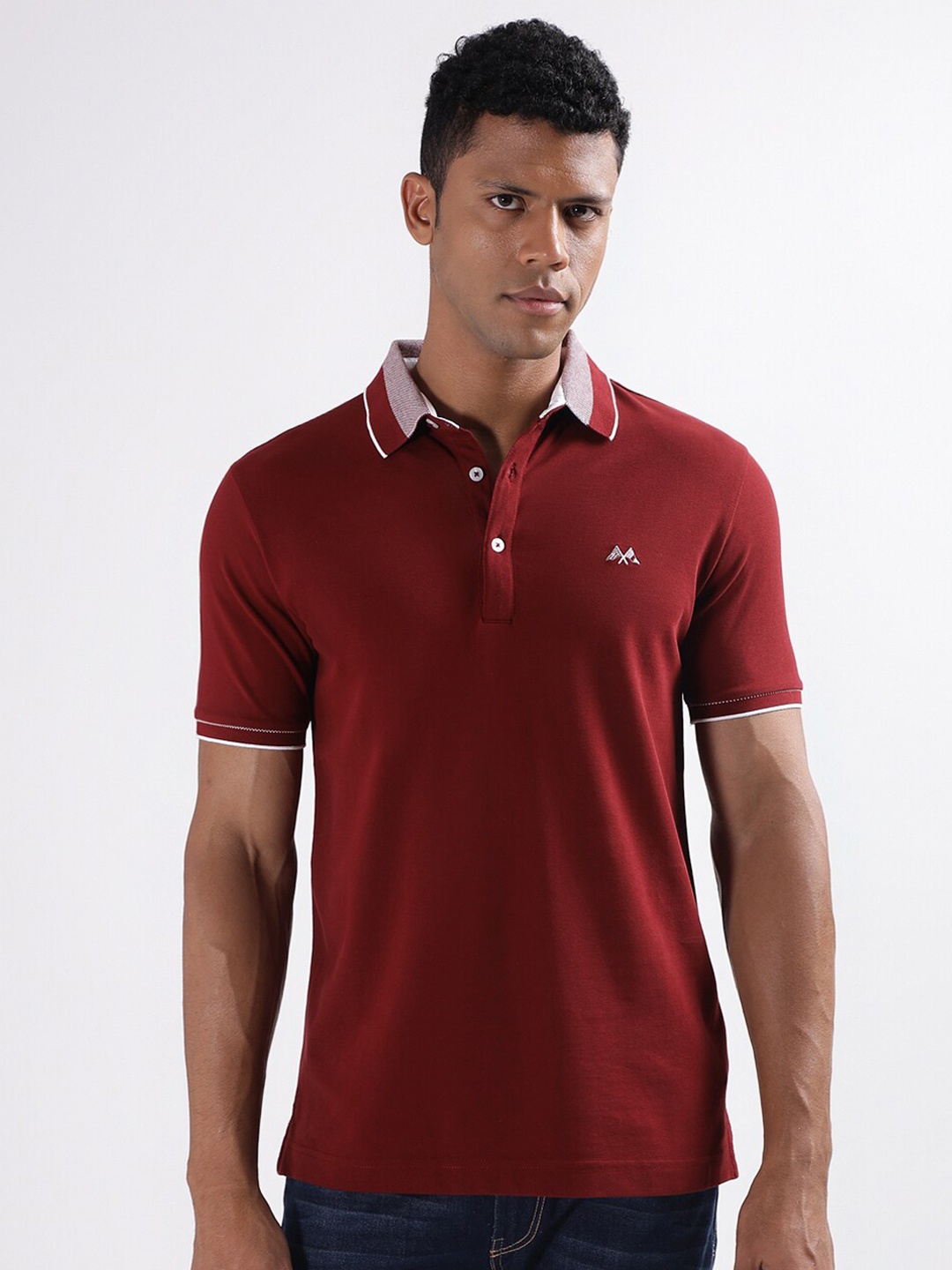 

LINDBERGH Polo Collar Short Sleeves T-shirt, Red