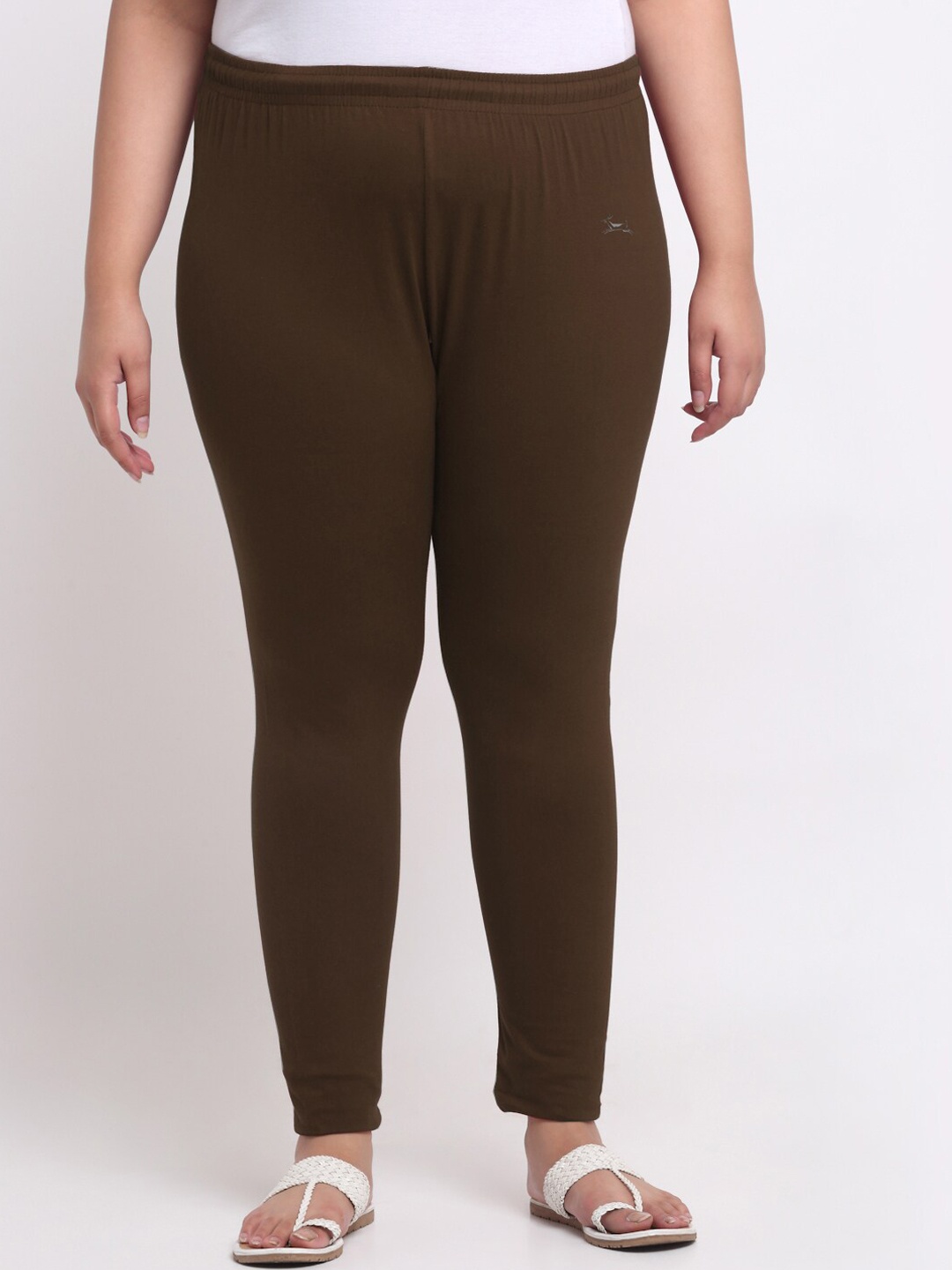 

Trend Level Plus Size Mid-Rise Ankle Length Leggings, Brown