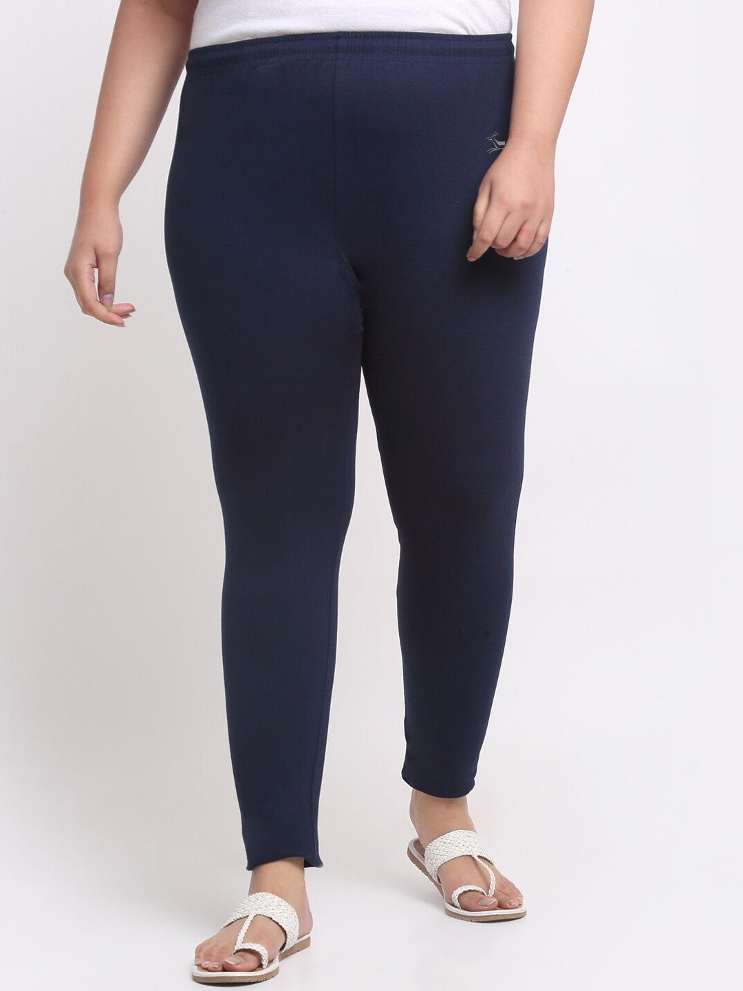 

Trend Level Plus Size Ankle Length Leggings, Navy blue
