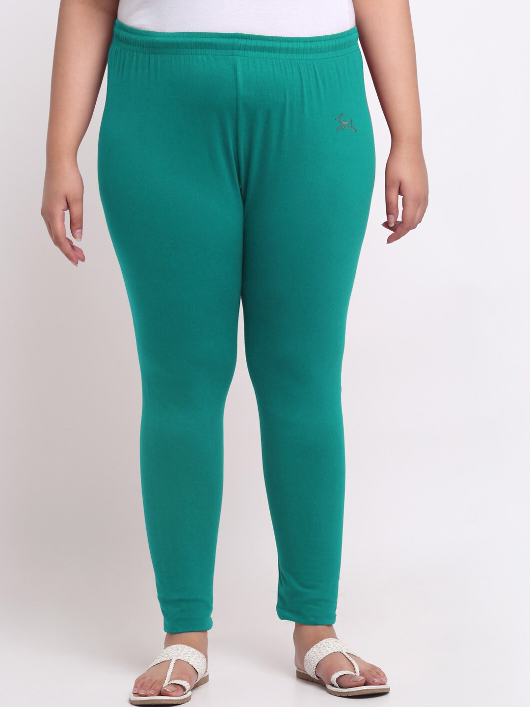 

Trend Level Plus Size Ankle Length Leggings, Sea green