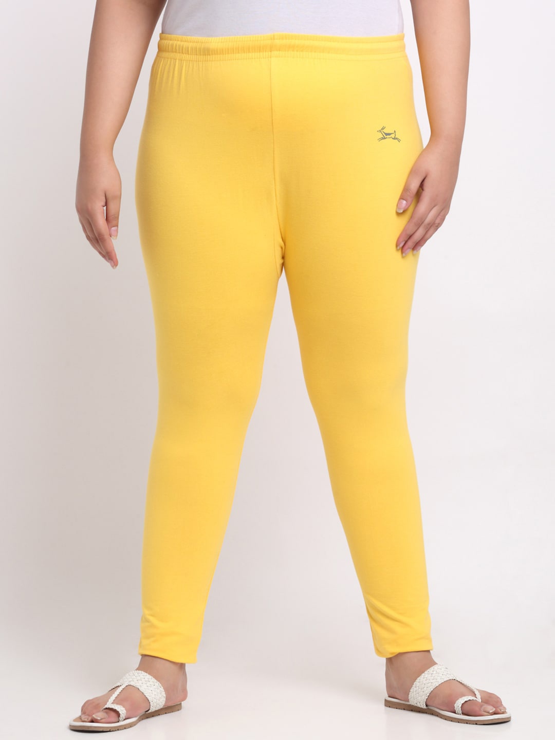 Trend Level Plus Size Ankle Length Leggings, Yellow