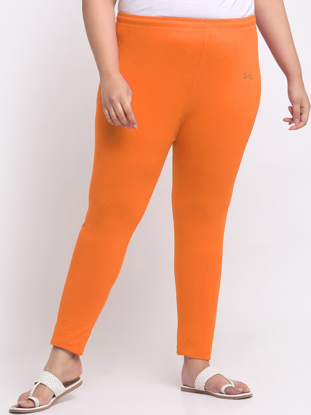 

Trend Level Plus Size Mid-Rise Ankle Length Leggings, Orange