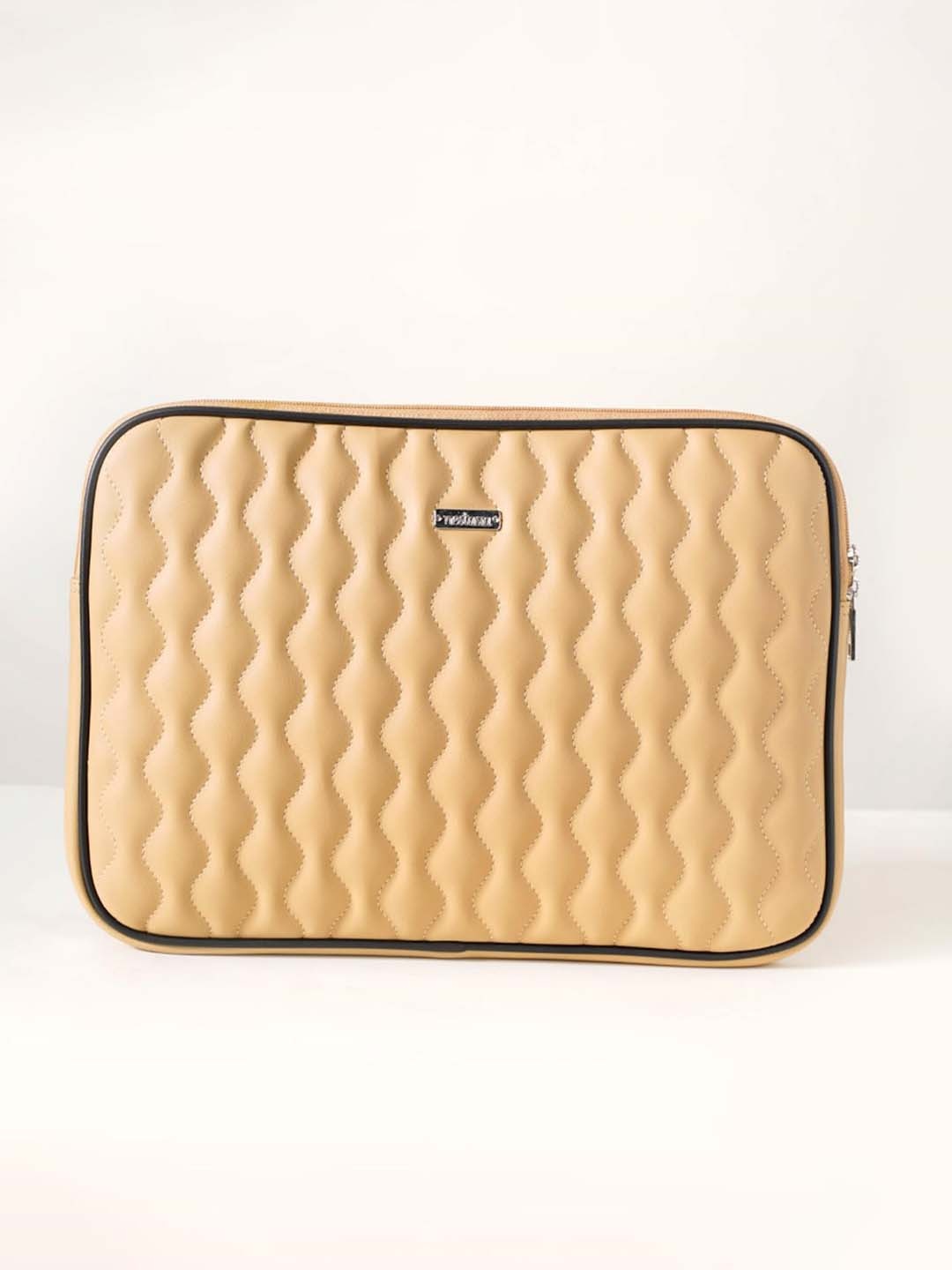 

Nestasia Unisex Textured Laptop Sleeve Up to 14 inch, Beige
