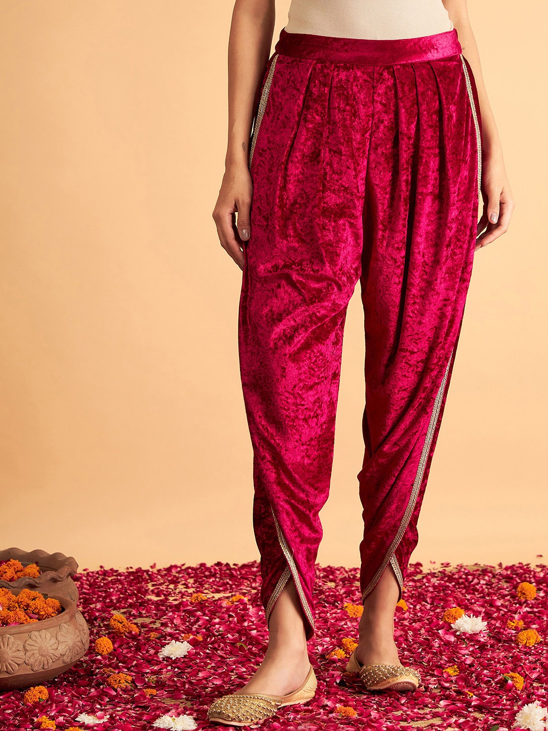 

Shae by SASSAFRAS Women Dhoti Pants, Fuchsia