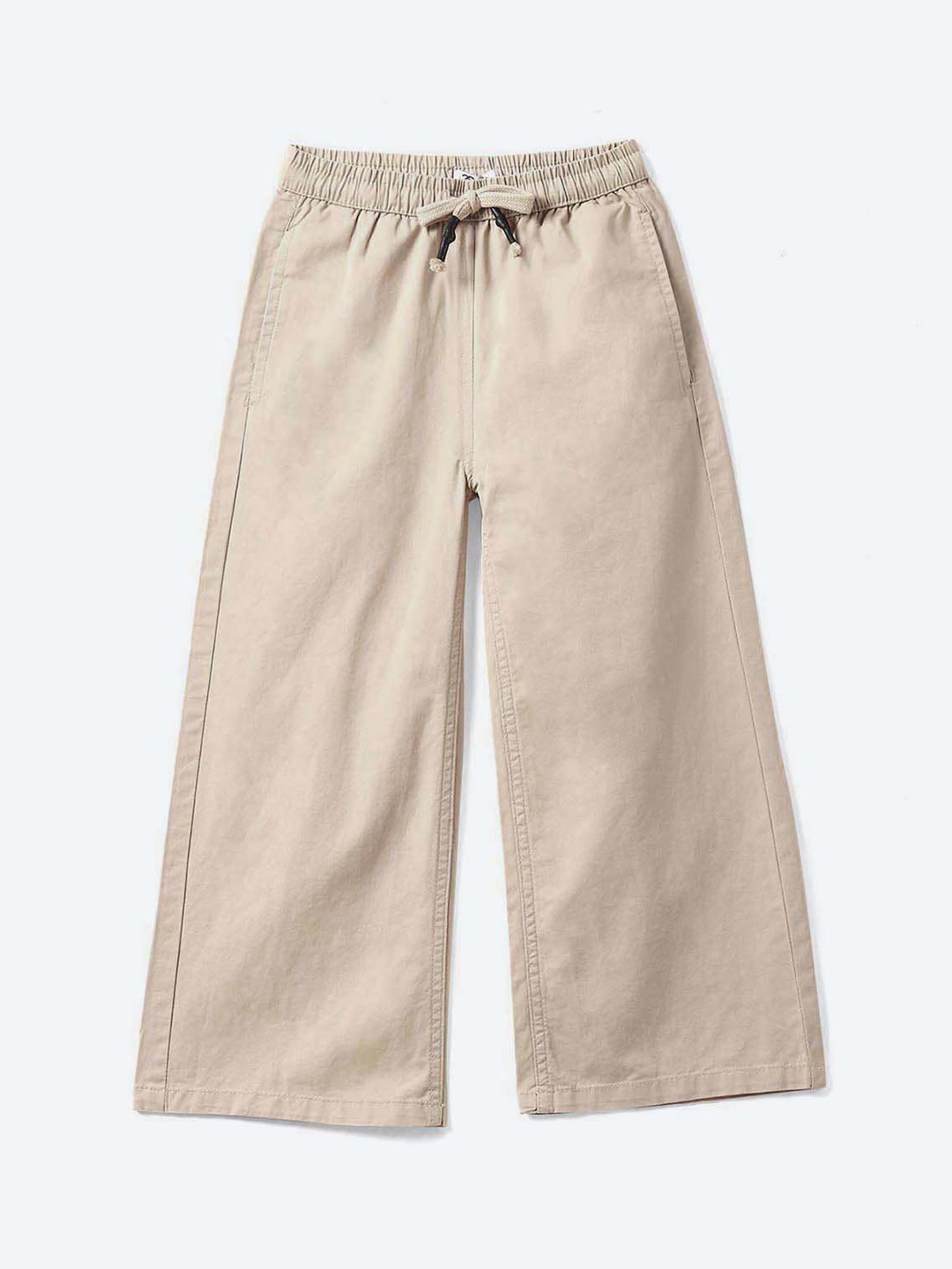 

2Bme Girls Mid-Rise Parallel Trousers, Beige