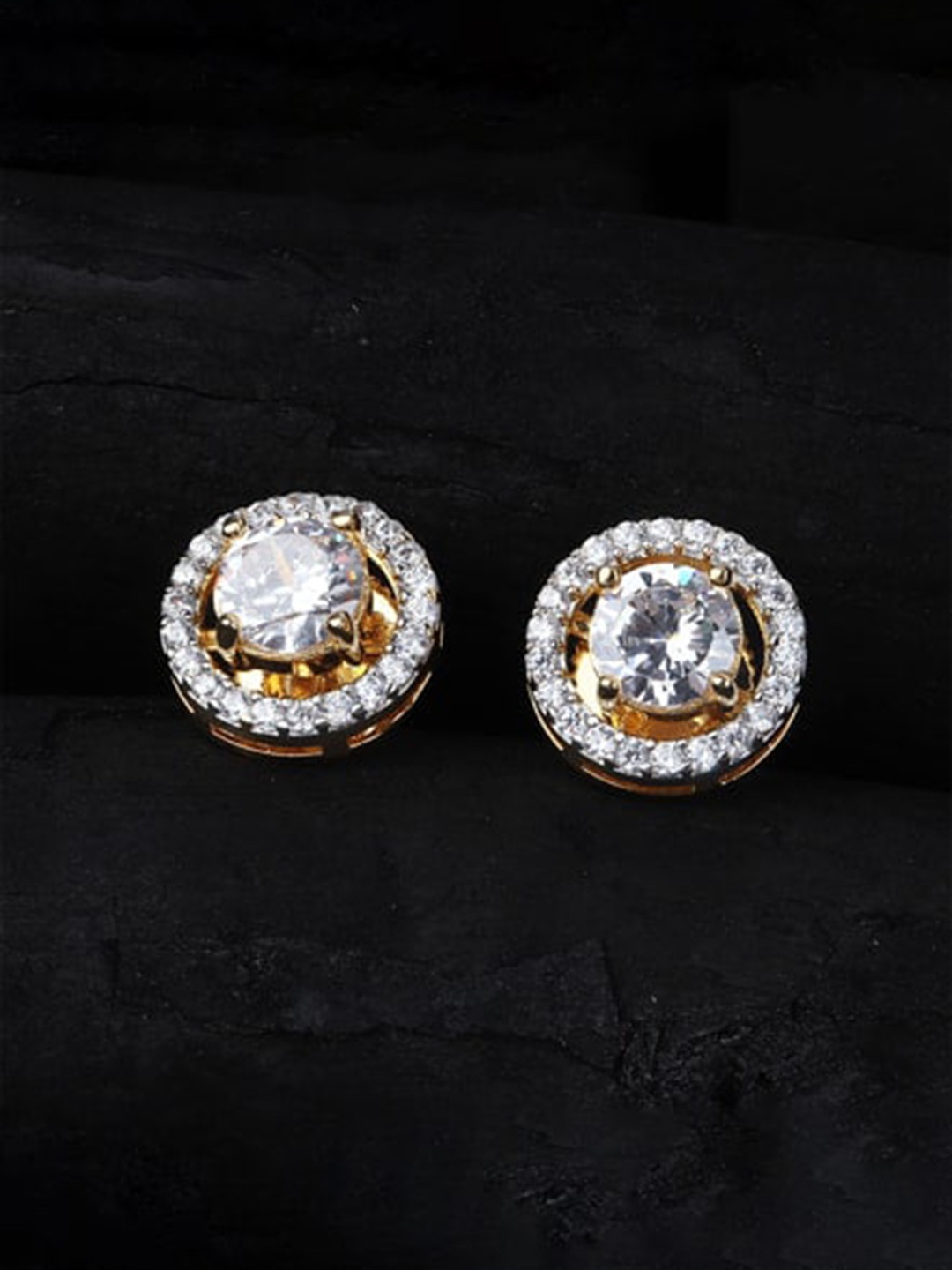 

Mirana Gold-Plated Contemporary Studs Earrings