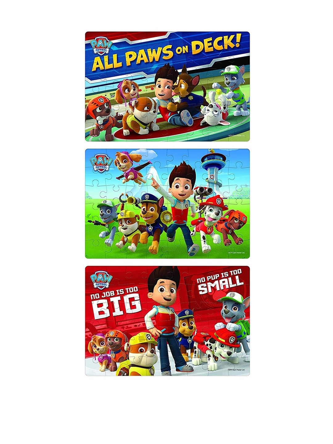 

PAW PATROL Set of 3 On The Treasure Hunt Puzzles, Multi