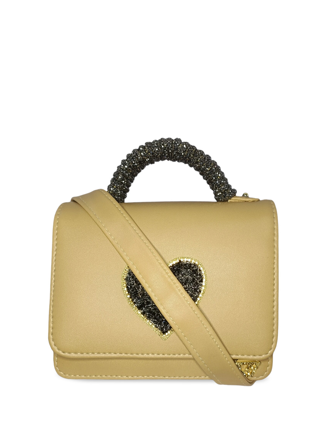 

Vdesi Embellished Small Swagger Handheld Bag, Khaki
