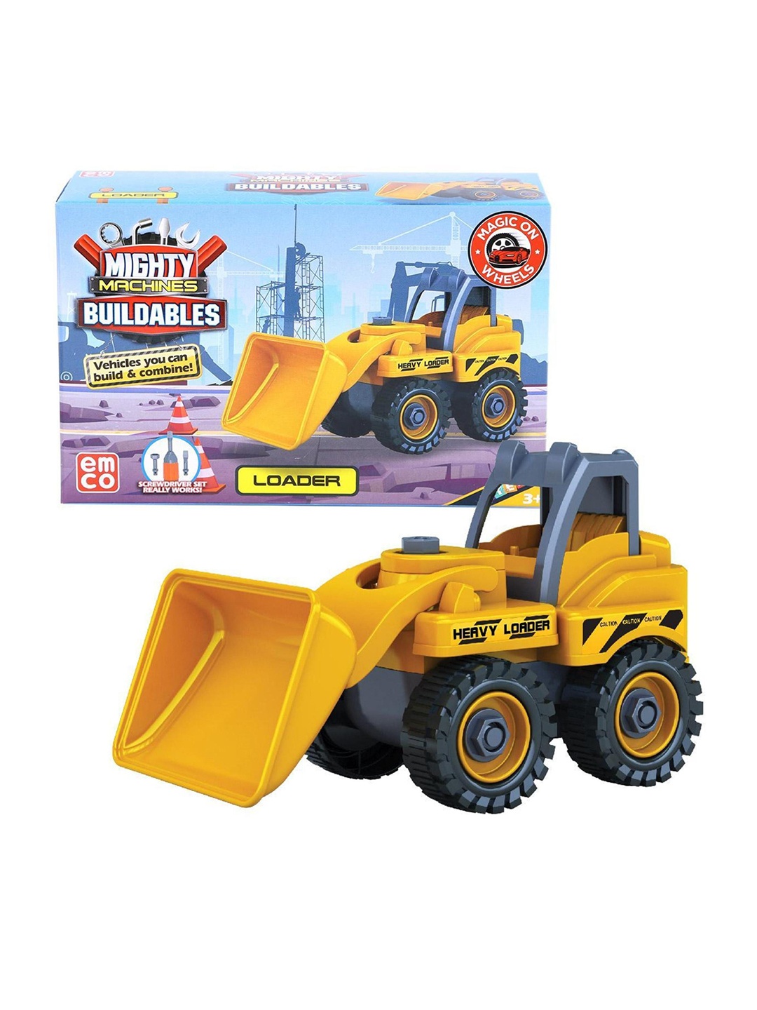 

Mighty Machines Buildables Kids Manual Operation Toys, Yellow