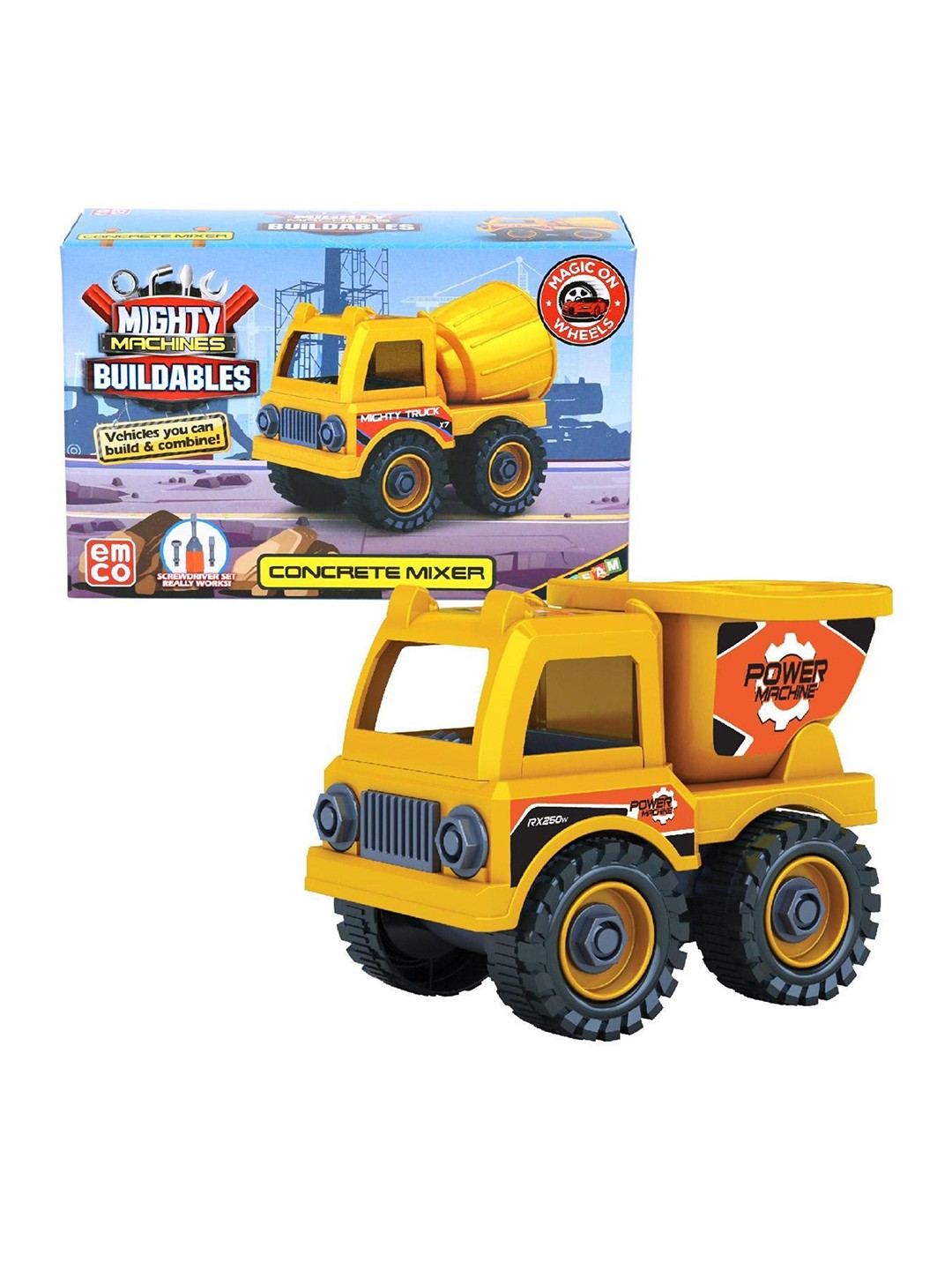 

Mighty Machines Buildables Kids Dump Truck, Yellow