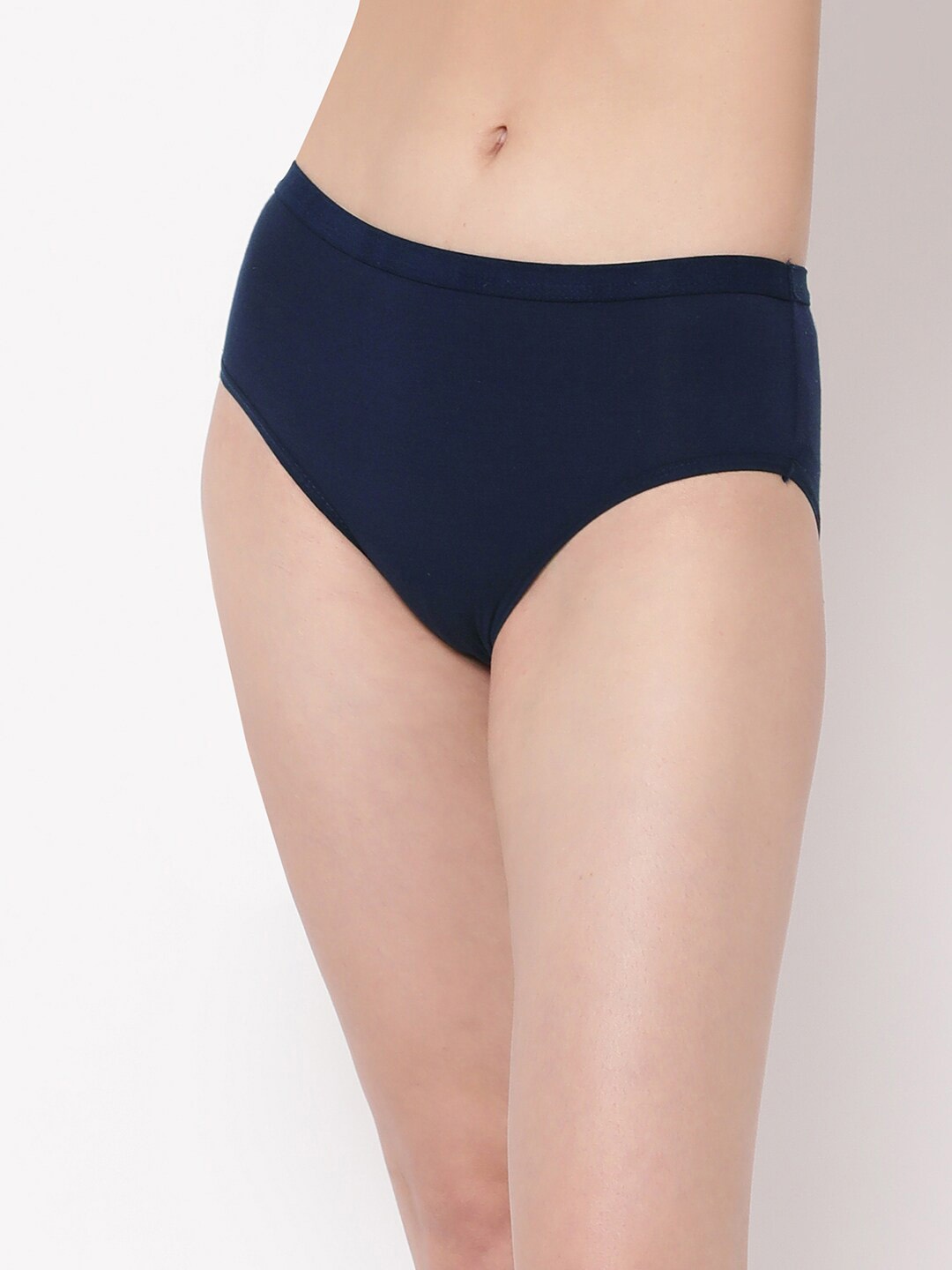 

Clovia Mid-Rise Hipster Briefs, Navy blue