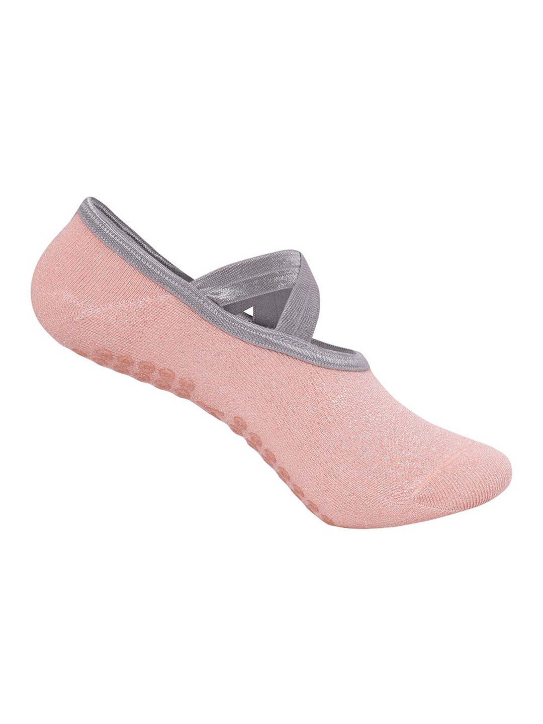 

Mint & Oak Women Anti-Odour No-Show Yoga Socks, Pink