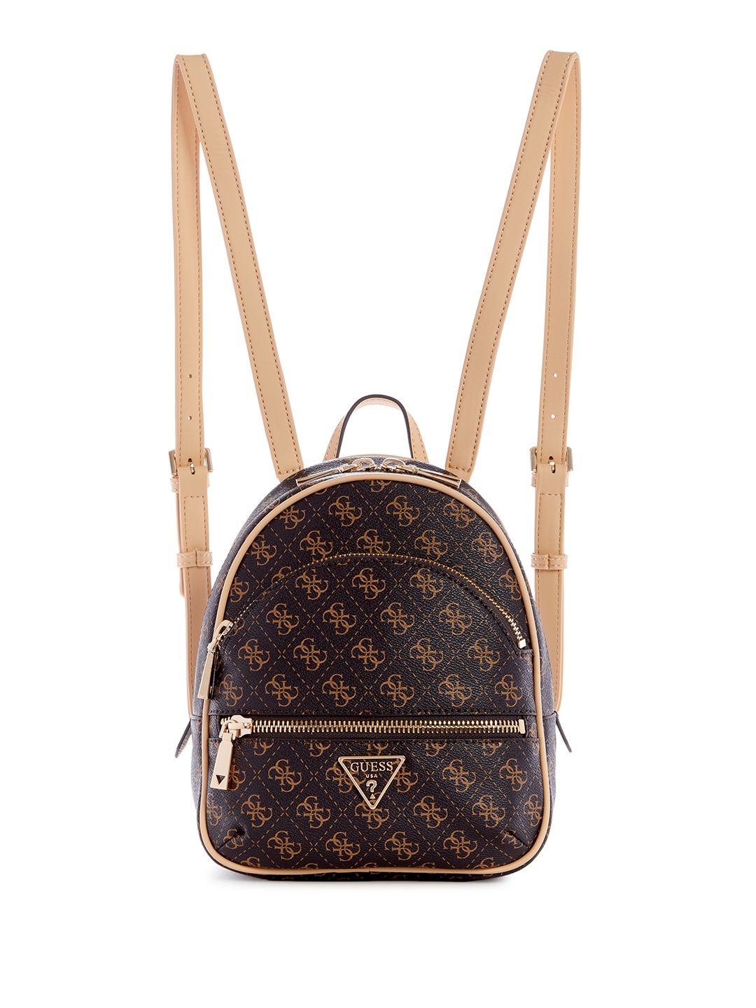 

GUESS Women Brand Logo Print Medium Backpack - 5.88 L, Brown