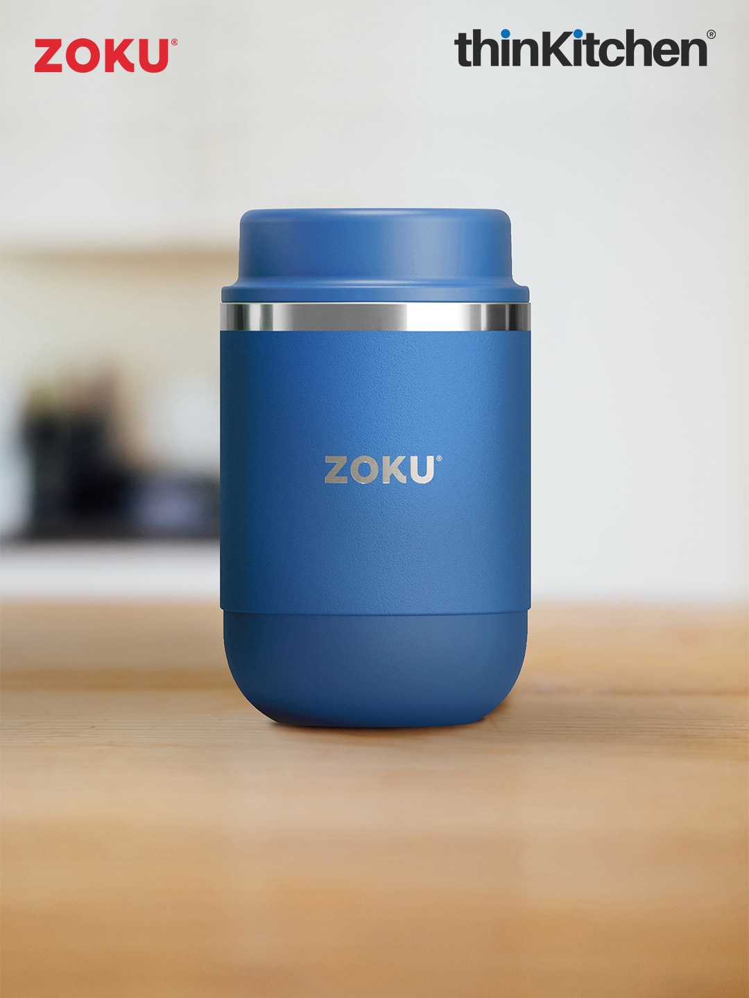 

ZOKU Blue Stainless Steel Food Container