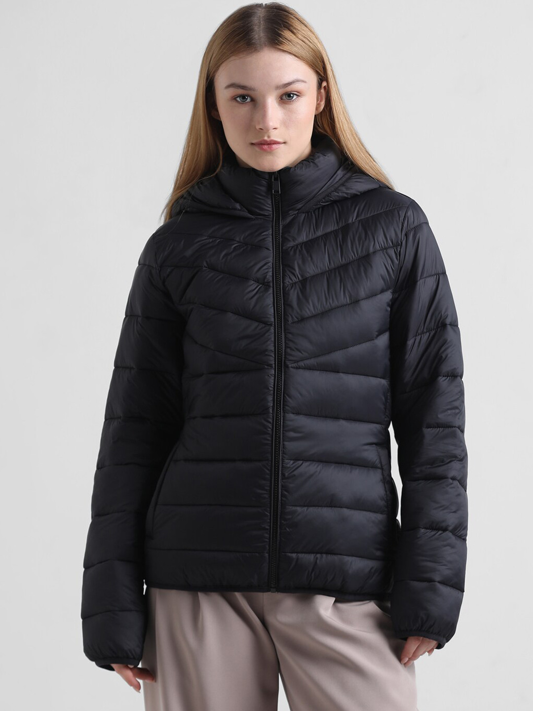 

ONLY Hooded Puffer Jacket, Black