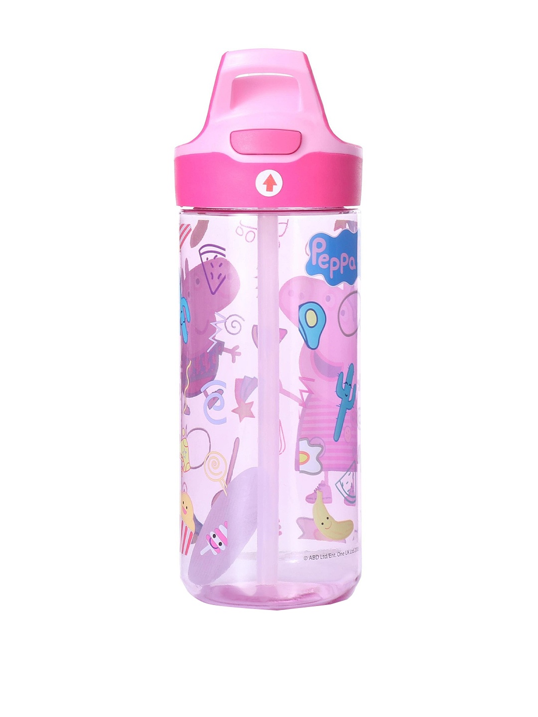 

Peppa Pig Kids Pink Peppa Pig Printed Stor Medium Tritan Premium Water Bottle- 620ml