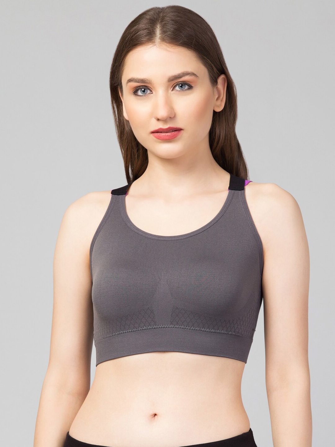 

Apraa & Parma Organic Lightly Padded Full Coverage Bra, Grey
