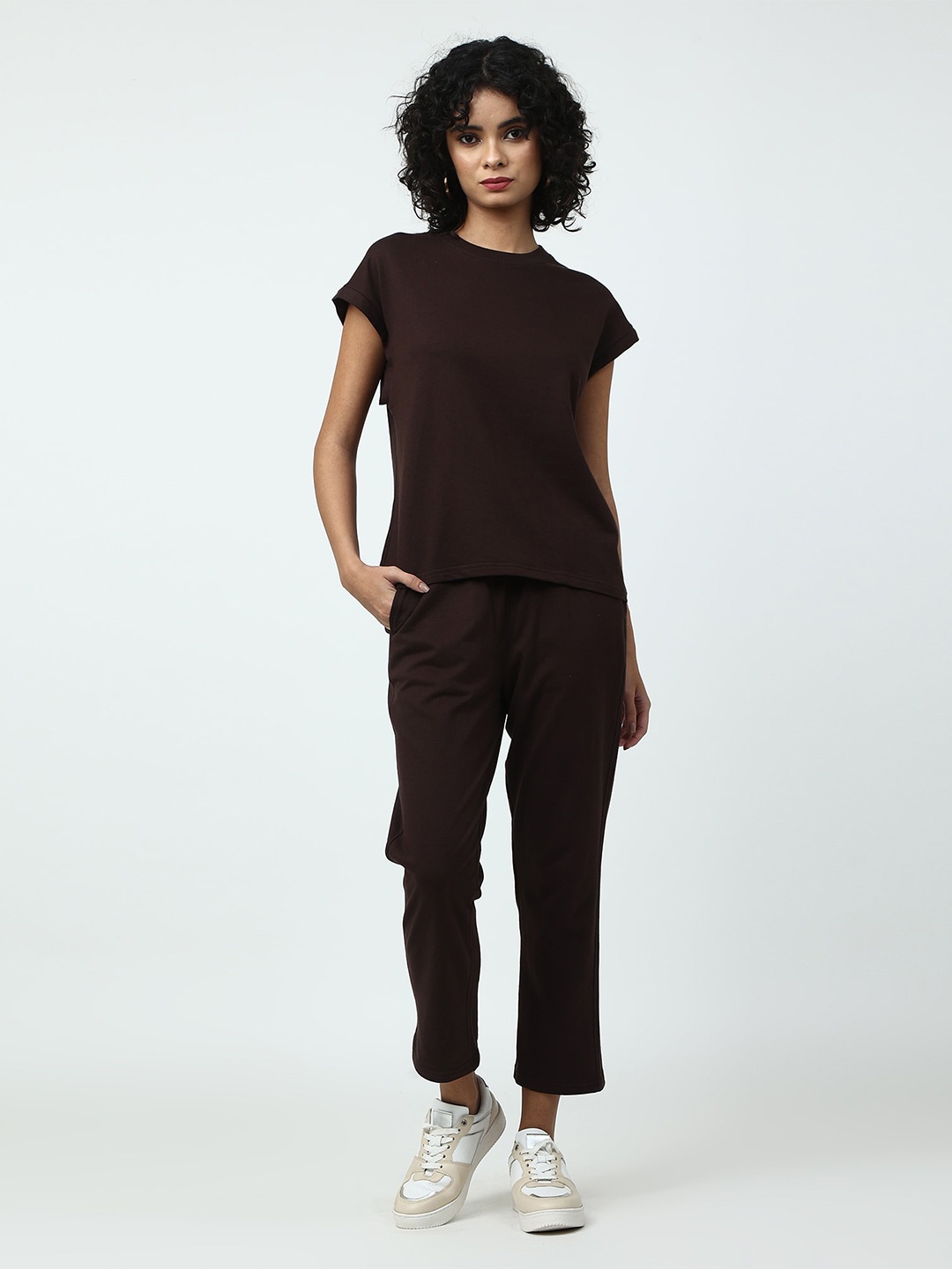 

Saltpetre Extended Sleeves Organic Cotton T-shirt, Brown