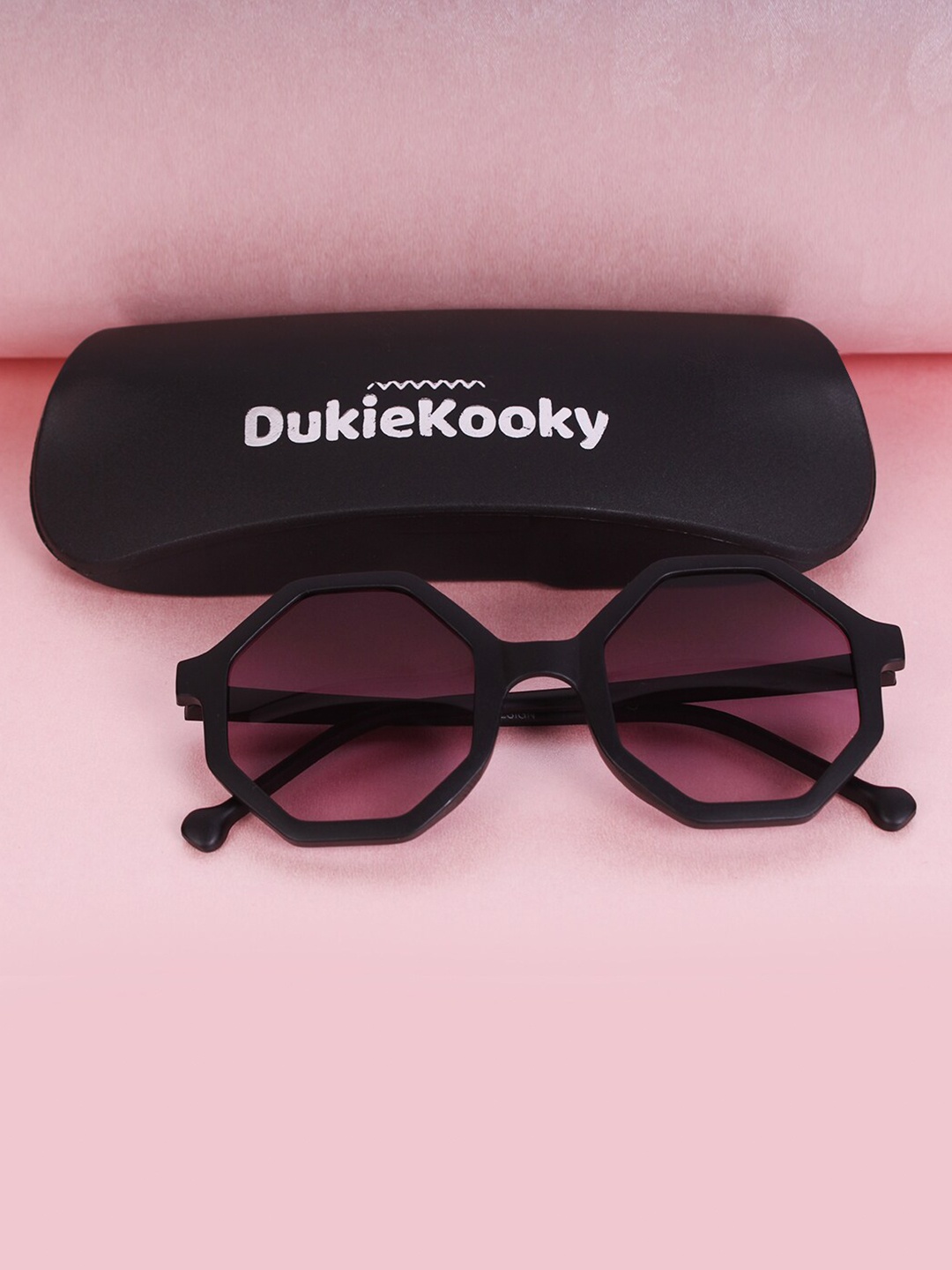 

DukieKooky Unisex Kids Round Sunglasses with UV Protected Lens DKSG408D, Black