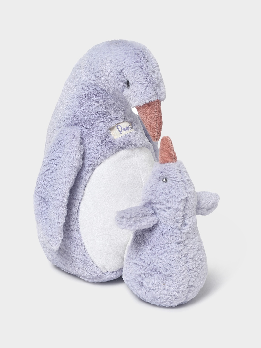 

MiArcus Kids Cotton Mother & Baby Penguin Soft Toy, Purple