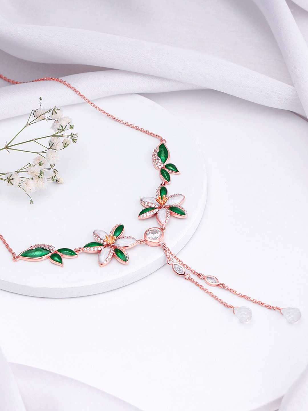 

GIVA Rose Gold Plated Sterling Silver Necklace