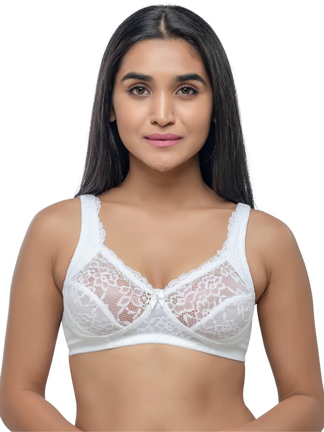 

Lovable Non Padded Non-Wired Cotton Bra Full Coverage With All Day Comfort, White