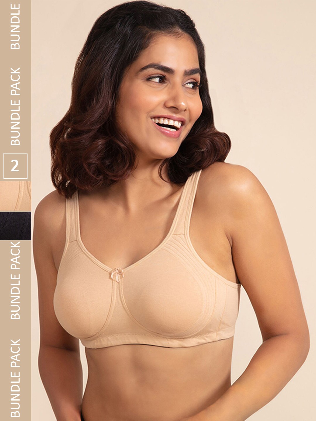 

Nykd Encircled Full Coverage Non Padded Non wired T-shirt Bra - NYB169PO2, Beige