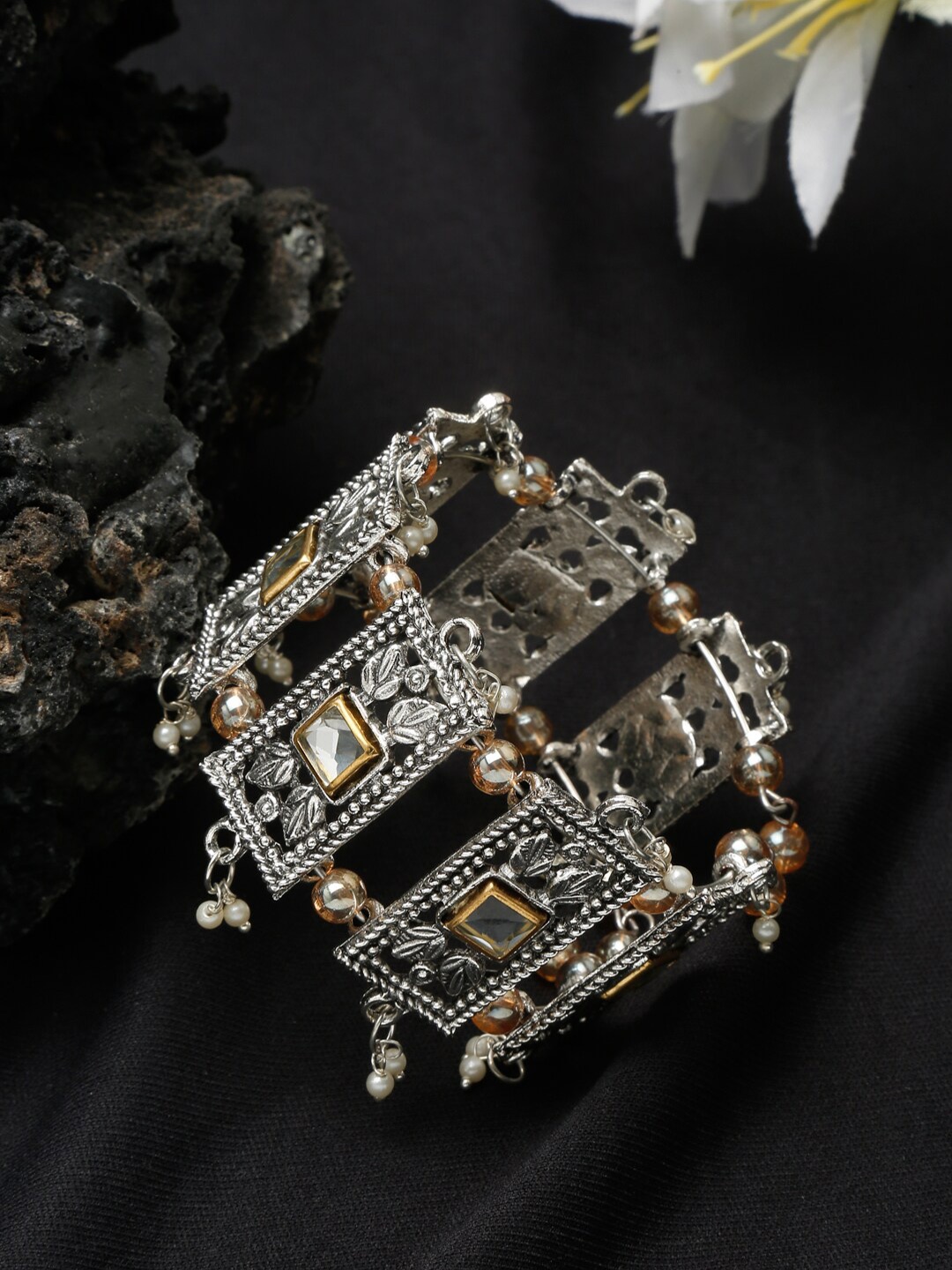 

Sangria Silver-Plated Bracelet, Gold