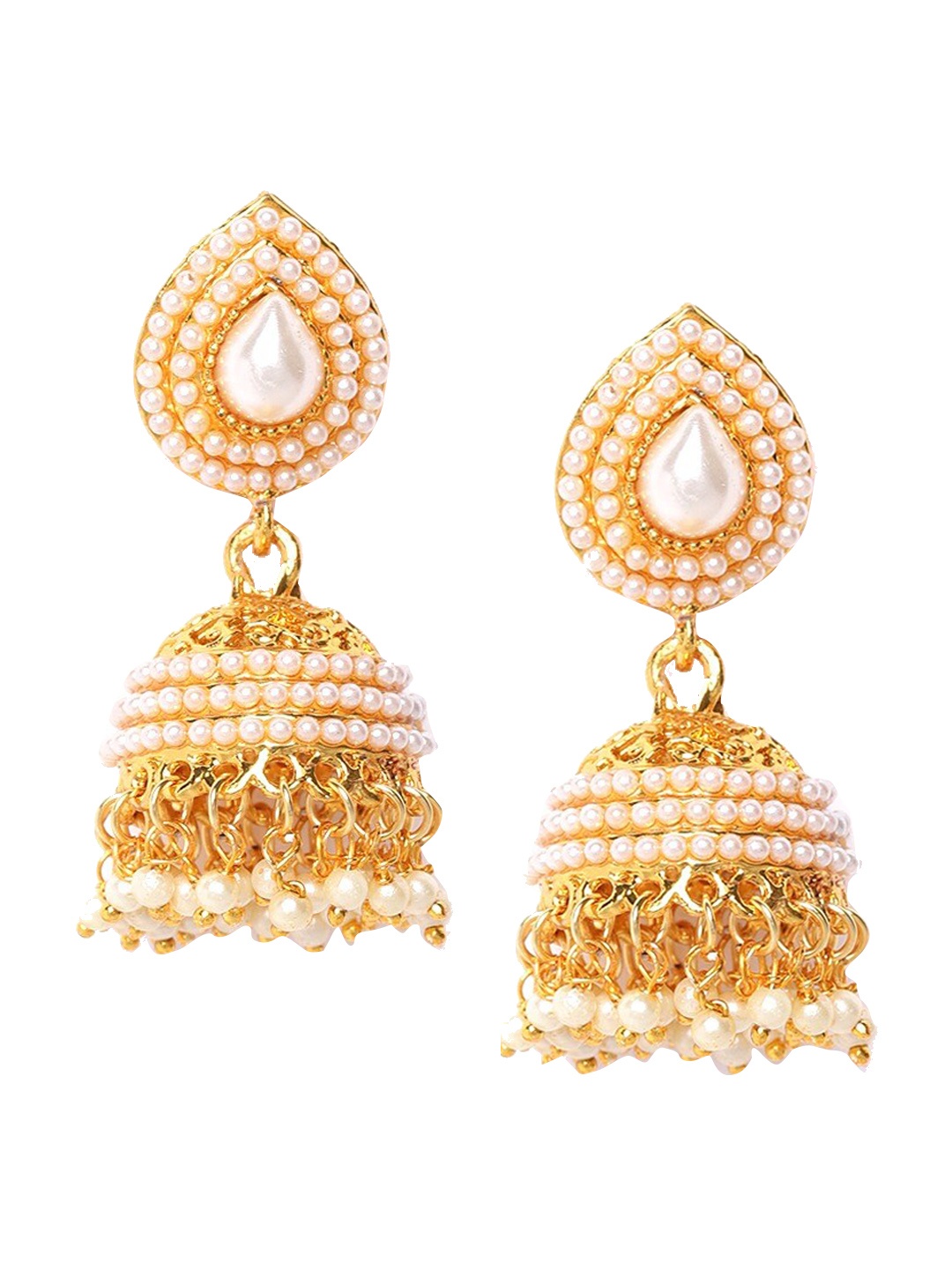 

Sangria Gold Plated Contemporary Jhumkas