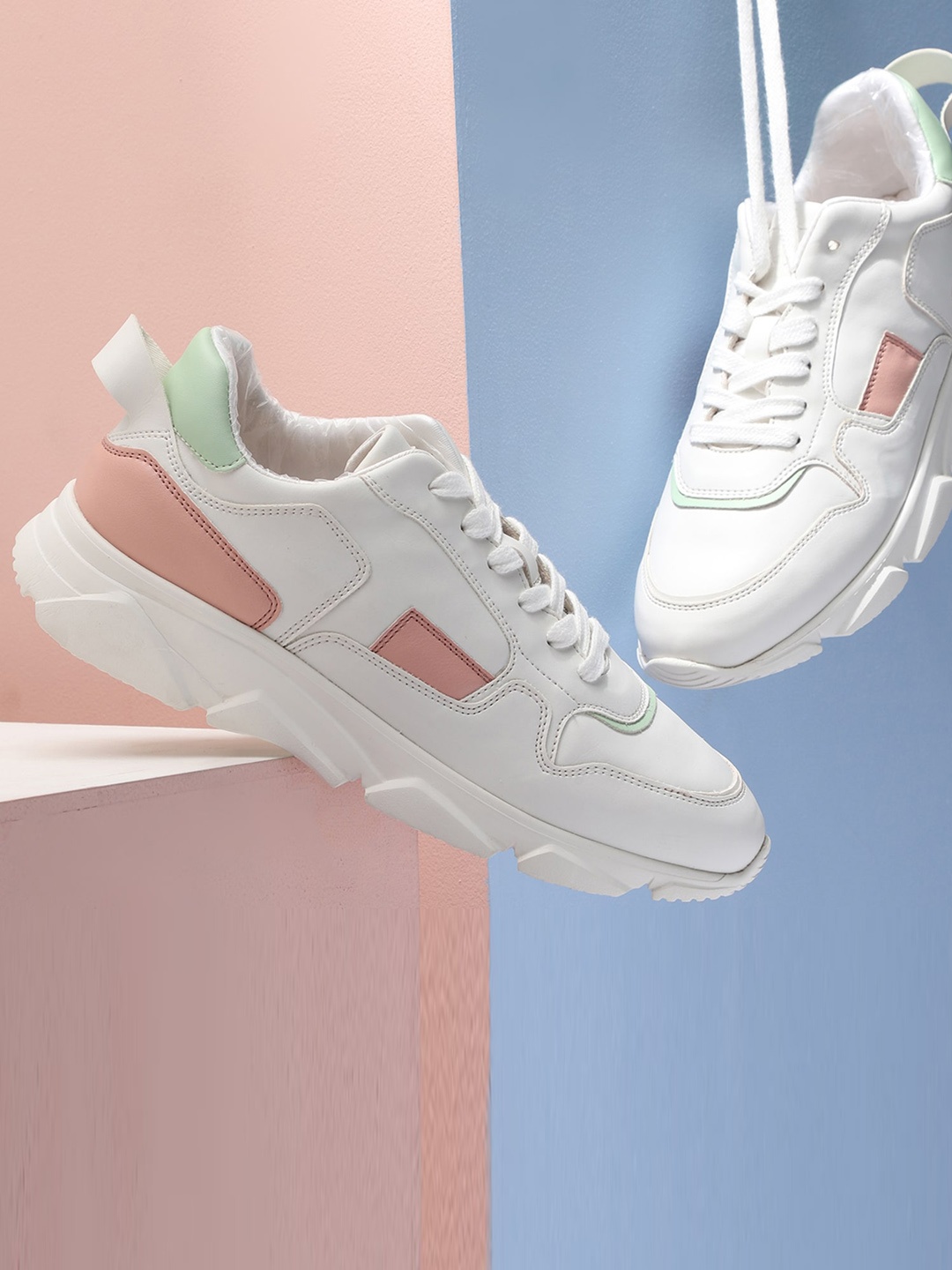 

REFOAM Women Colourblocked Sneakers, Pink