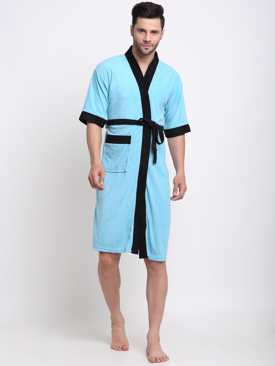 

Creeva Everyday Belted Terry Bathrobe, Blue