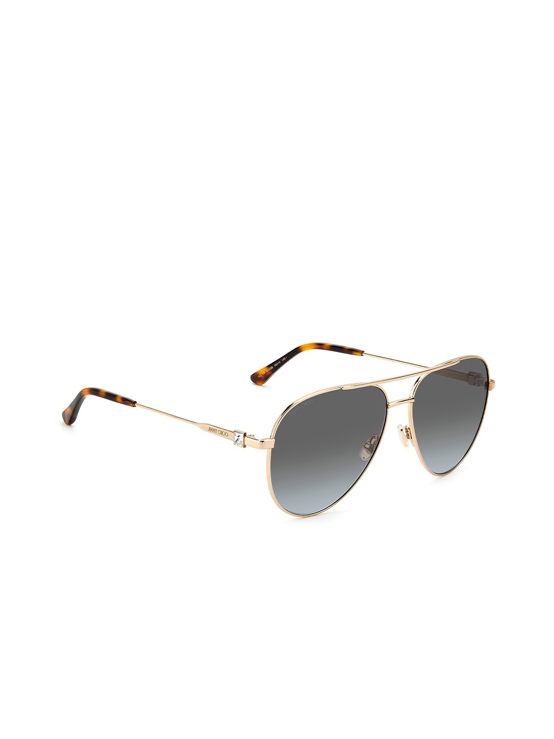 

Jimmy Choo Women Aviator Sunglasses With UV Protected Lens 20466900060GB, Grey