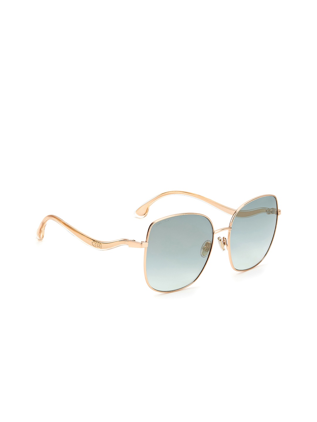 

Jimmy Choo Women Rectangle Sunglasses with UV Protected Lens 202735DDB60EZ, Green