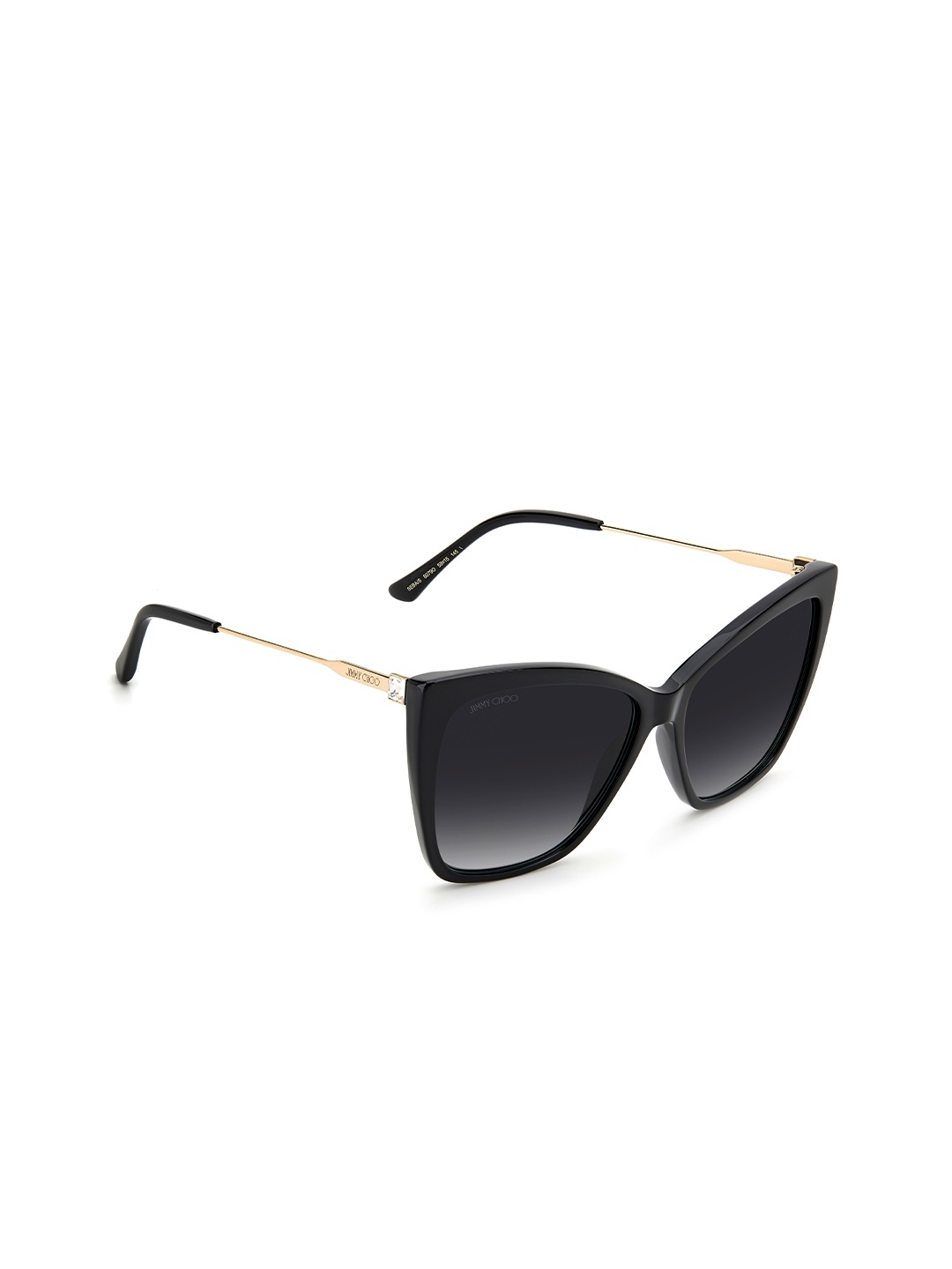 

Jimmy Choo Women Cateye Sunglasses with UV Protected Lens 204666807589O, Black