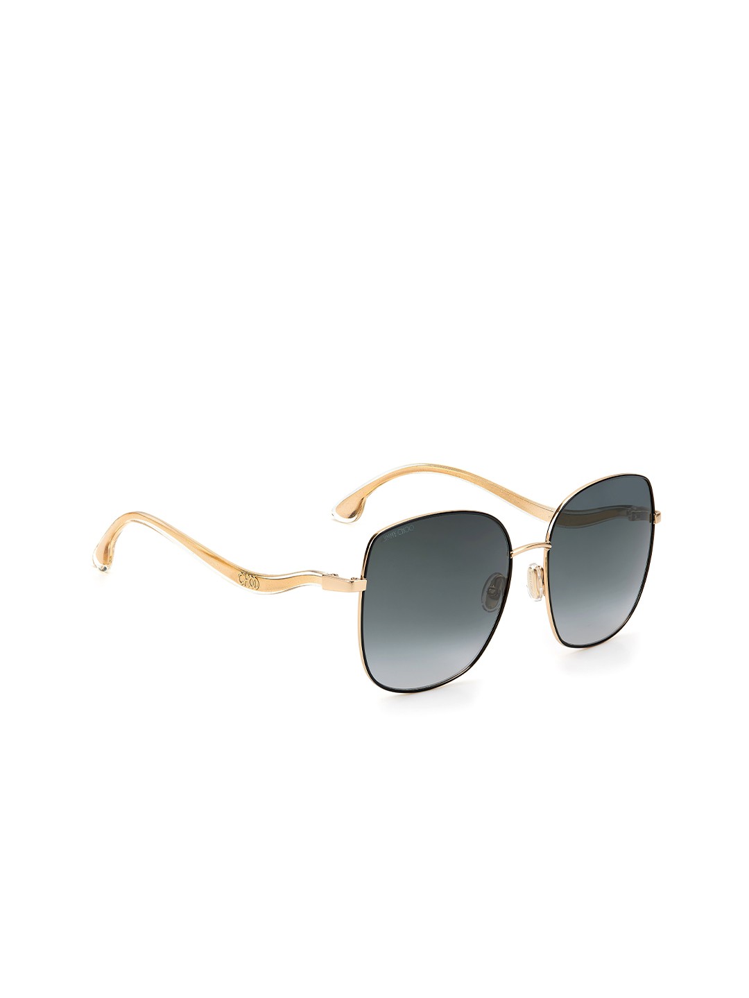 

Jimmy Choo Women Rectangle Sunglasses With UV Protected Lens 202735RHL609O, Gold