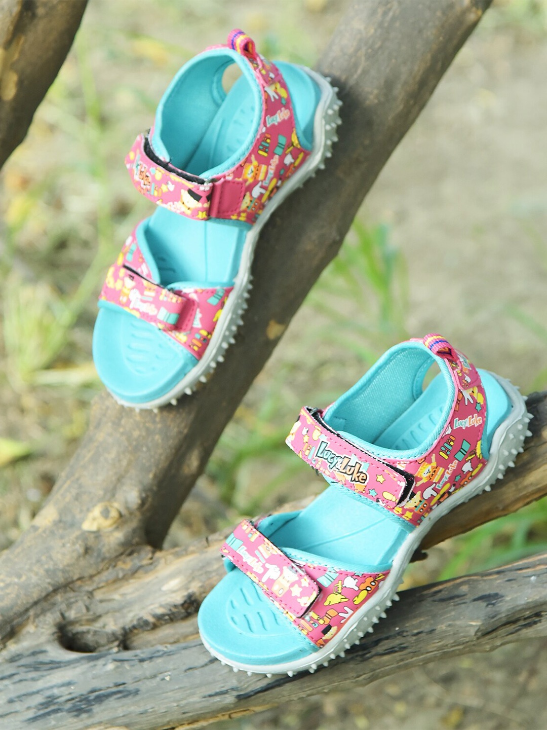 

Liberty Kids Printed Sports Sandals, Peach