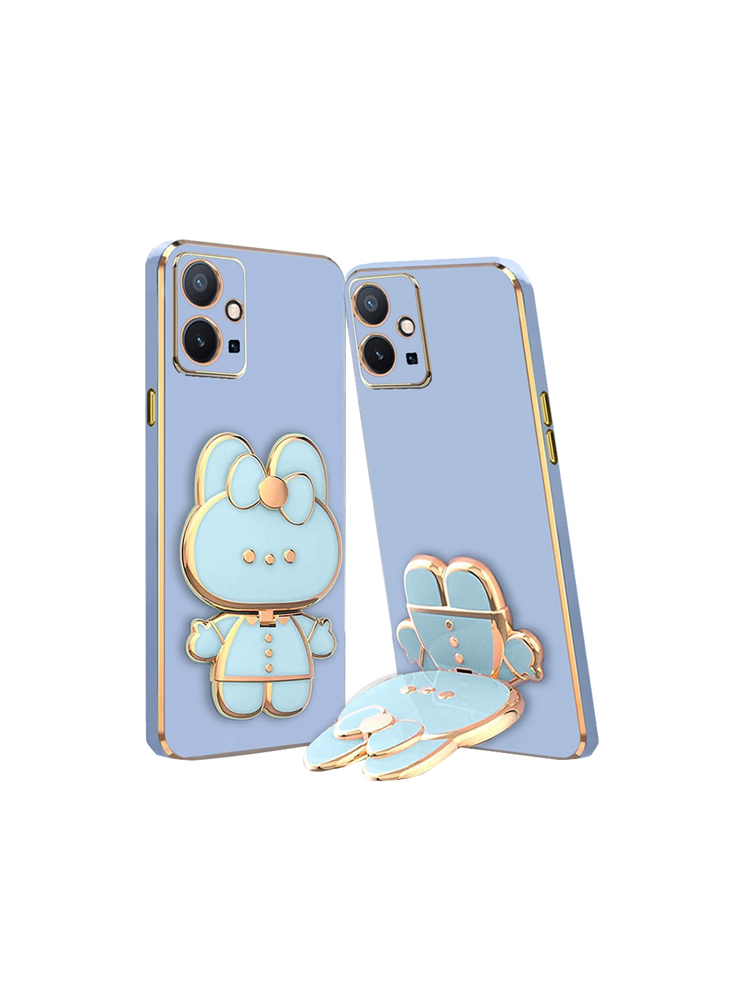 

Karwan Vivo T1 5G 3D Cat Back Case, Blue